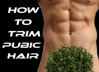 shaving pubic hair with trimmer